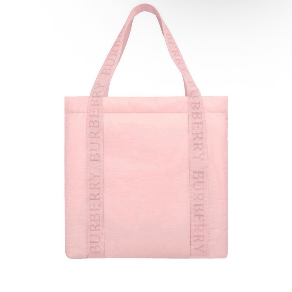 Burberry Pale Pink Logo Strap Tote